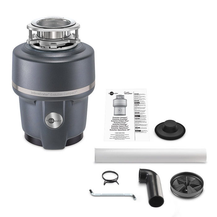 InSinkErator Evolution Compact 3/4 HP Continuous Feed Garbage Disposal & Reviews Wayfair
